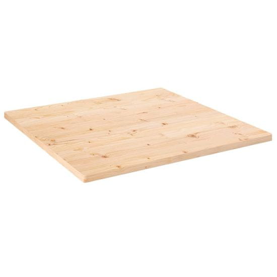 Vidaxl Mizna plošča 80x80x2,5 cm trdna borovina