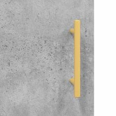 Vidaxl Visoka omara betonsko siva 69,5x31x115 inženirski les