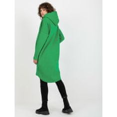 RELEVANCE OSUPLJIV zelen ženski pulover z dolgimi rokavi na zadrgo RV-BL-4742.20P_393311 S-M