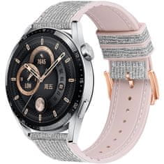 BStrap Glitter pašček za Samsung Galaxy Watch 3 41mm, silver