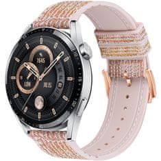 BStrap Glitter pašček za Samsung Galaxy Watch 42mm, golden red