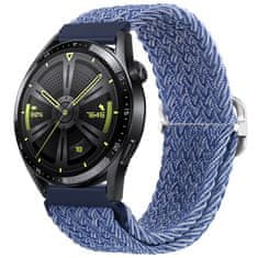 BStrap Braid Nylon pašček za Samsung Galaxy Watch 3 41mm, blue white