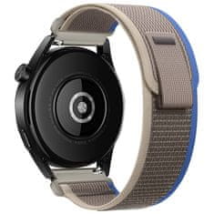 BStrap Velcro Nylon pašček za Huawei Watch GT/GT2 46mm, black gray