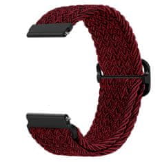 BStrap Braid Nylon pašček za Garmin Vivoactive 3, red black