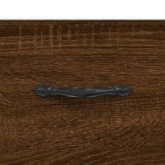 Vidaxl Stenska omarica rjavi hrast 80x36,5x35 cm inženirski les