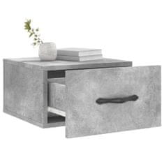 Vidaxl Stenska nočna omarica betonsko siva 35x35x20 cm