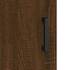 Vidaxl Stenska omarica 2 kosa rjavi hrast 69,5x34x90 cm