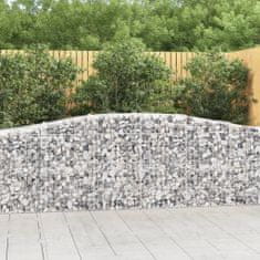 Vidaxl Obokane gabion košare 20 kosov 400x50x80/100 cm cinkano železo