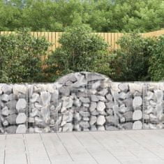 Vidaxl Obokane gabion košare 40 kosov 200x50x80/100 cm cinkano železo