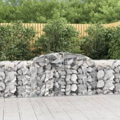 Vidaxl Obokane gabion košare 20 kosa 300x50x80/100 cm pocinkano železo