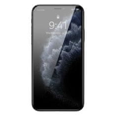 slomart Baseus kaljeno steklo za iphone 11 pro max / iphone xs max zasebnost proti vohunjenju (zasebnost) s pokrovom zvočnika + pozicioner (sgbl061702) (prilagojeno ohišju)