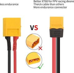YUNIQUE GREEN-CLEAN XT60 podaljšek kabel 1.2MT 16AWG XT60 Moški do ženski priključek za daljinski upravljalnik baterije RC Lipo FPV Drone