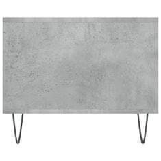 Vidaxl Klubska mizica betonsko siva 102x50x40 cm inženirski les