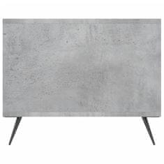 Vidaxl Klubska mizica betonsko siva 102x50x40 cm inženirski les