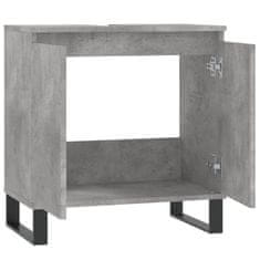 Vidaxl Kopalniška omarica betonsko siva 58x33x60 cm inženirski les