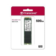 Transcend 115S SSD disk, M.2 NVMe, Gen3x4, TLC, 500GB (TS500GMTE115S)