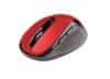 Miška WLM-02/Ergonomska/optična/desnoročna/1 600 DPI/Wireless USB/Black-Red