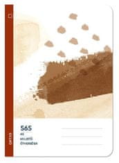 Optys Šolski zvezek 565 brezlesni kvadrat - čokoladni