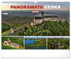 Stenski koledar 2024: Panorama Češke republike, 48 × 33 cm