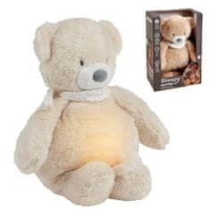 Nattou Plišasta glasbena uspavanka s senzorjem svetlobe in joka 4v1 Sleepy Bear Beige 0m+