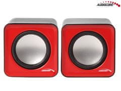 AUDIOCORE AC870 R 43397 6W USB Red&Black računalniški zvočniki