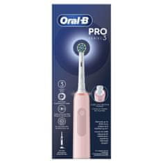 Oral-B Pro Series 3 Cross Action električna zobna ščetka, roza