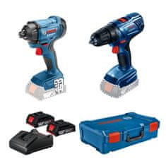 BOSCH Professional Akumulatorski vrtalni vijačnik GSR 180-LI + akumulatorski udarni vijačnik GDR 18V-160 + 2 bateriji 2,0 Ah (0615990M8J)