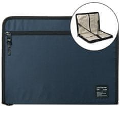 slomart Ringke smart zip pouch universal laptop case tableta (do 13'') stojalo torba organizator mornarsko modra