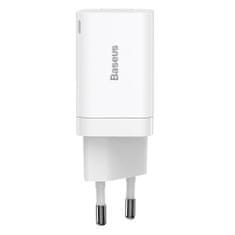 BASEUS Hitri polnilec USB-C 30W PD QC Super Si Pro white