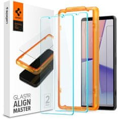 slomart Škodljive vsebine spigen alm glas.tr slim 2-pack sony xperia 1 v clear