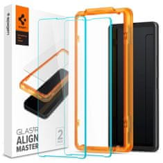 slomart spigen alm glas.tr 2-pack kaljeno steklo za sony xperia 10 v prozorno