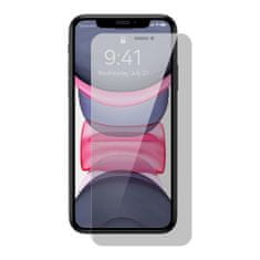 slomart Baseus zasebnost kaljeno steklo za iphone 11 / xr celoten zaslon 0,4 mm zasebnost proti vohunskemu filtru + montažni komplet