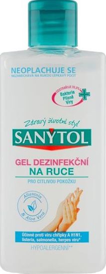 SANYTOL gel za razkuževanje rok sensitive 75ml