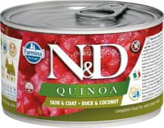 N&D DOG QUINOA Adult raca in kokos Mini 140g