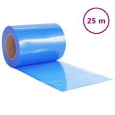 Vidaxl Zavesa za vrata modra 300 mm x 2,6 mm 25 m PVC