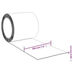 Greatstore Zavesa za vrata rdeča 200 mm x 1,6 mm 10 m PVC