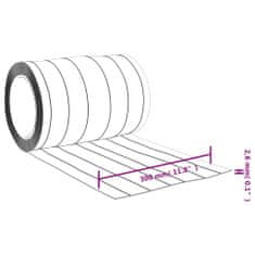 Vidaxl Zavesa za vrata prozorna 300 mm x 2,6 mm 25 m PVC