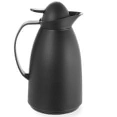 Noah Termoska s steklenim vložkom za kavo in čaj, črna, prostornina 1L - Hendi 449608