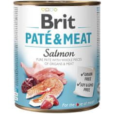 Brit Paté & Meat Cons. Losos 800 g