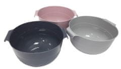 Skleda za solato, z ročaji, 28 cm (4 l), plastična - različne različice ali barve