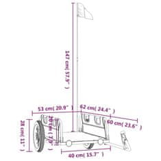 Vidaxl Kolesarska prikolica siva oxford tkanina in železo
