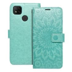 OEM MEZZO Knjižni ovitek za XIAOMI Redmi 9C / 9C NFC mandala zelena