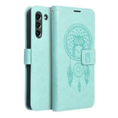 OEM MEZZO Kovček za knjigo za SAMSUNG S21 FE dreamcatcher green