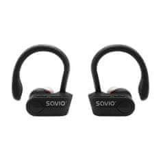 shumee Brezžične slušalke SAVIO TWS-03 (bluetooth; brezžične, Bluetooth; z vgrajenim mikrofonom; črne barve