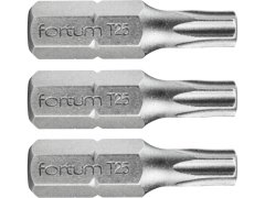 Fortum TORX konica, nastavljeno 3ks, T 25x25mm, S2