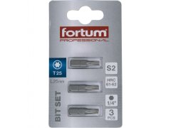 Fortum TORX konica, nastavljeno 3ks, T 25x25mm, S2