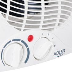 Adler Adler AD 7728 grelnik z ventilatorjem, 2000 W, z dvema stopnjama moči, bel