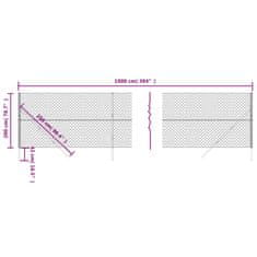 Vidaxl Mrežna ograja zelena 2x10 m