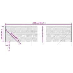 Vidaxl Mrežna ograja zelena 1,6x25 m