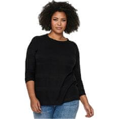 Only Carmakoma Ženski pulover CARAIRPLAIN 15193822 Black (Velikost 5XL/6XL)